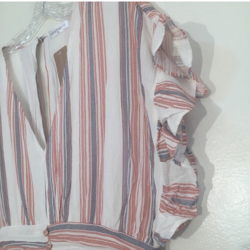 Vestique Hey sweetie bell bottom striped jumpsuit - Picture 7 of 14